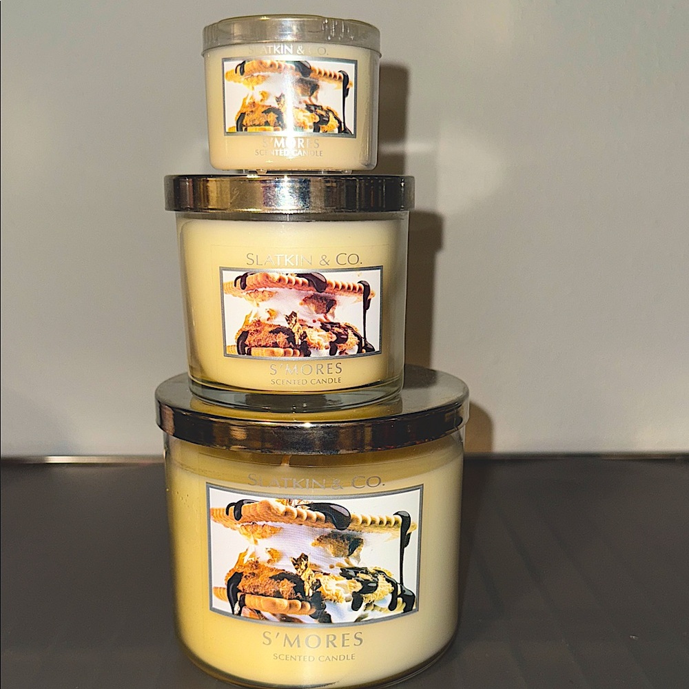 Slatkin & Co. S'mores Scented Candles
VERY RARE & HTF 3WICK, MINI & 4OZ TRIO